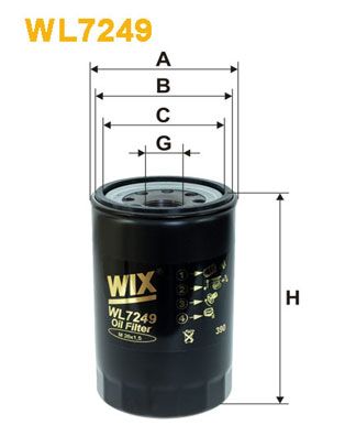 WIX FILTERS Eļļas filtrs WL7249